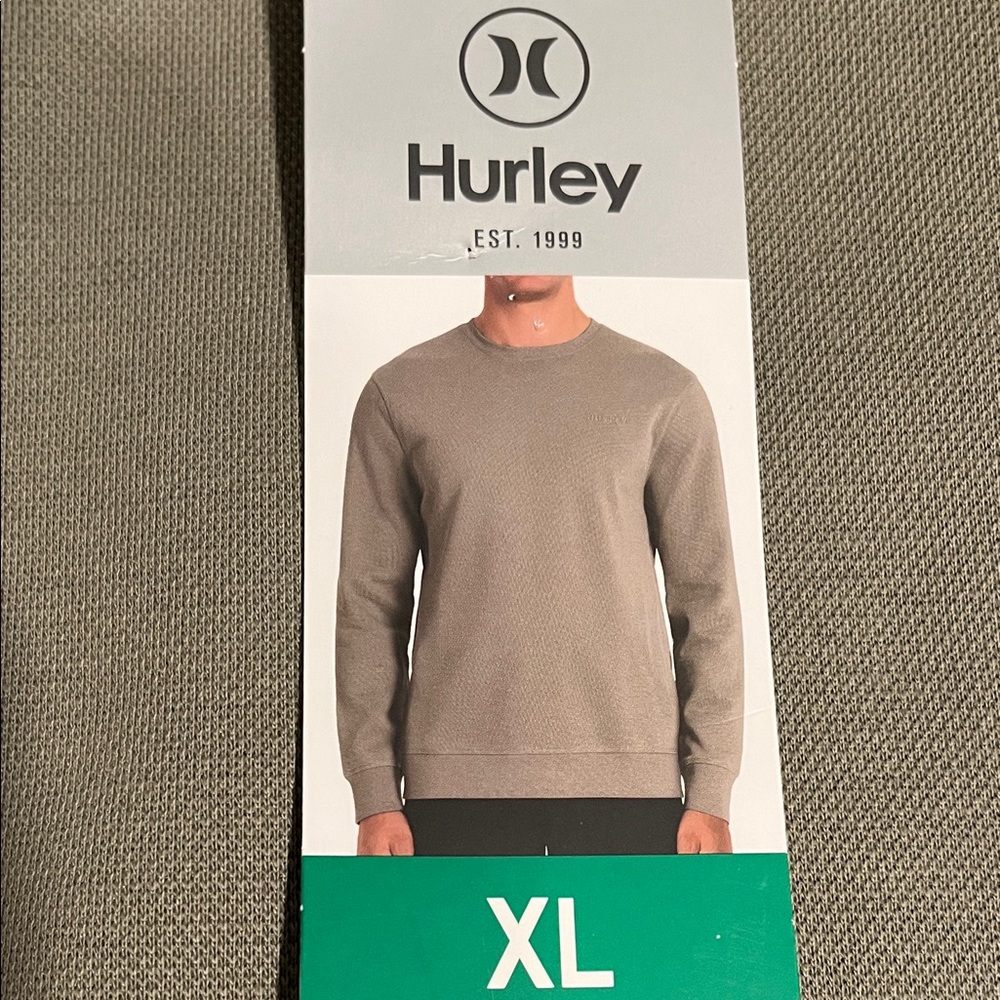 NWT Hurley Men's Crewneck Sweater Green Size XL